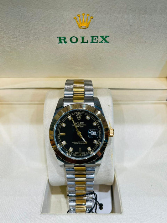 Rolex Oyster Perpetual Datejust – Black Dial Luxury Watch (Master Copy)