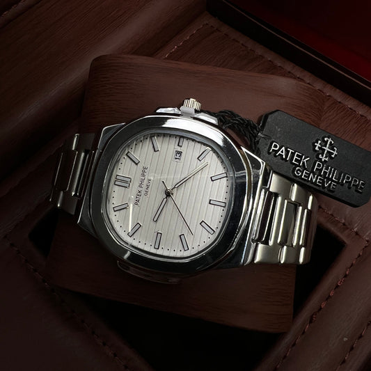 Patek Philippe Geneve Chain Watch Master Copy – White Dial Edition