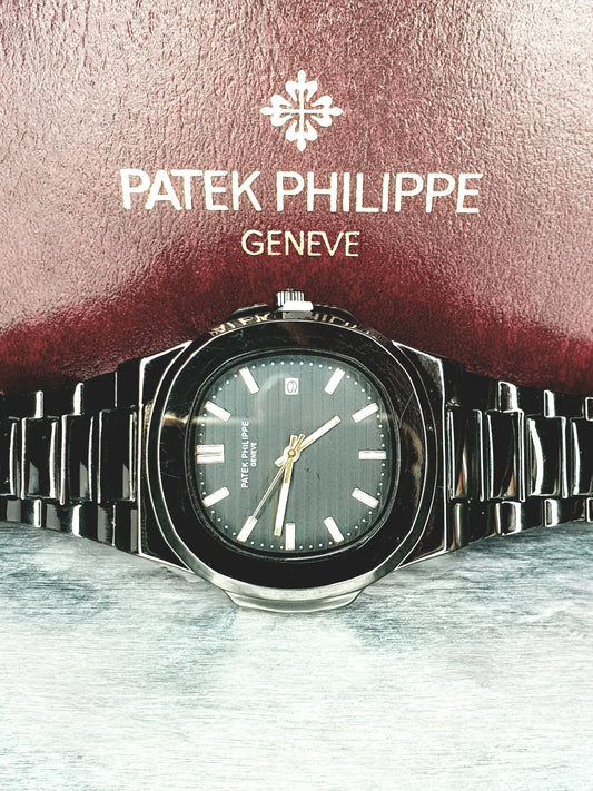 Patek Philippe Geneve Luxury All-Black Chain Watch Master Copy