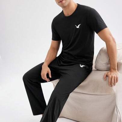 Men's Workout Sportswear Tracksuit (Top + Bottom)