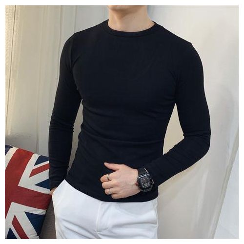 Black Simple Sweatshirt in Export Quality Fabric | Full Sleves