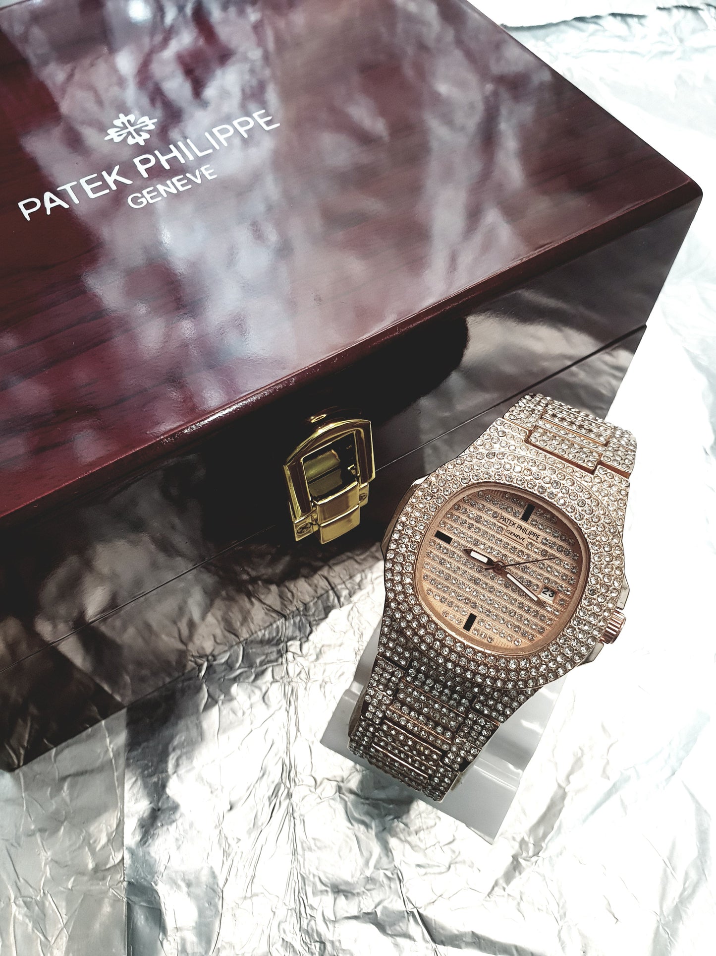 Patek Philippe Rose Gold Stone Nautilus Masterpiece