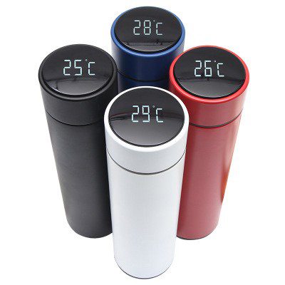 LCD Temperature Display Water Bottle | Customizable