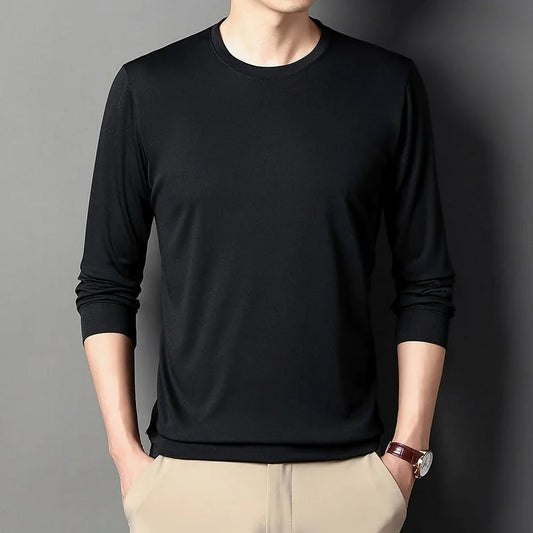 Black Simple Sweatshirt in Export Quality Fabric | Full Sleves