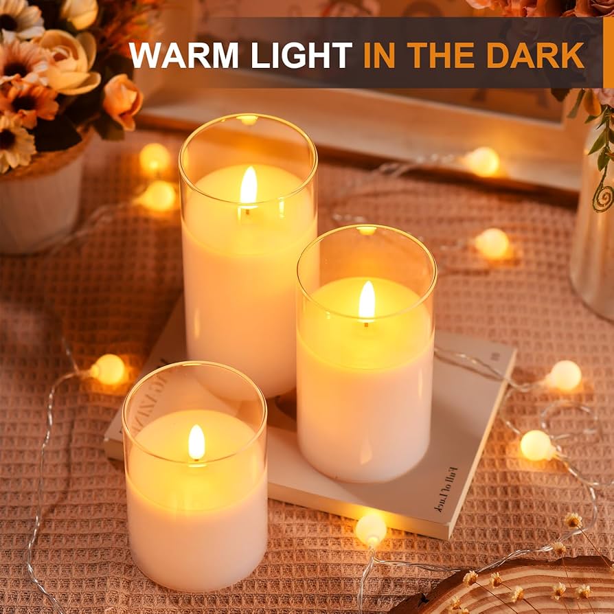 LED Candle Tea Light flameless Candles Electric in Warm White and Wave and Battery-Operating with Free Bettery Cells.