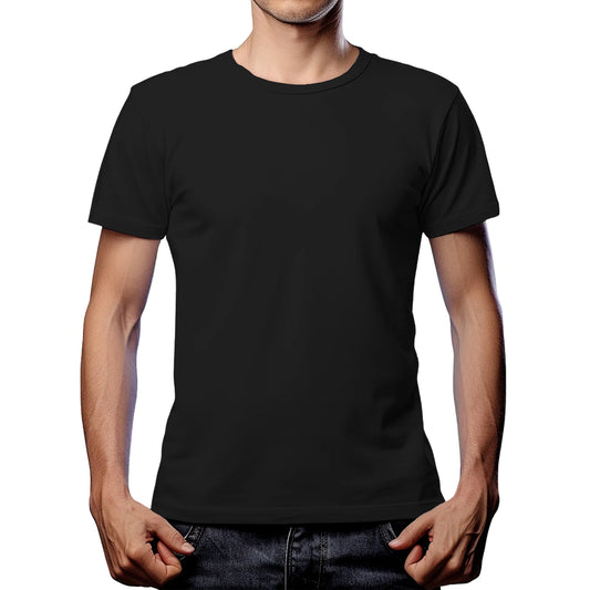 Export Quality Simple Black T-Shirt for Men & Women