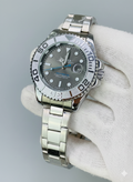 Rolex Yacht-Master Rhodium Dial Silver Frost Bezel Oyster Bracelet Watch Master Copy