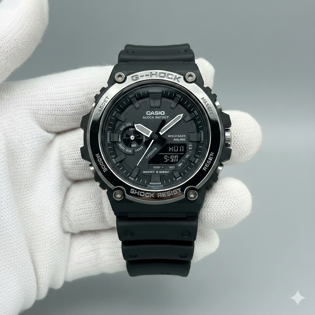 G-Shock Master of G Gravitymaster GA-1100 Black & Silver Watch Master Copy
