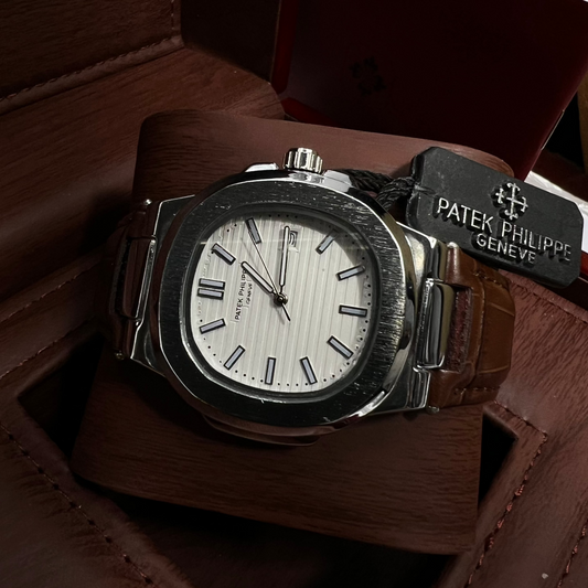 Introducing the Patek Philippe Geneve Brown Leather Strap Watch – Master Copy