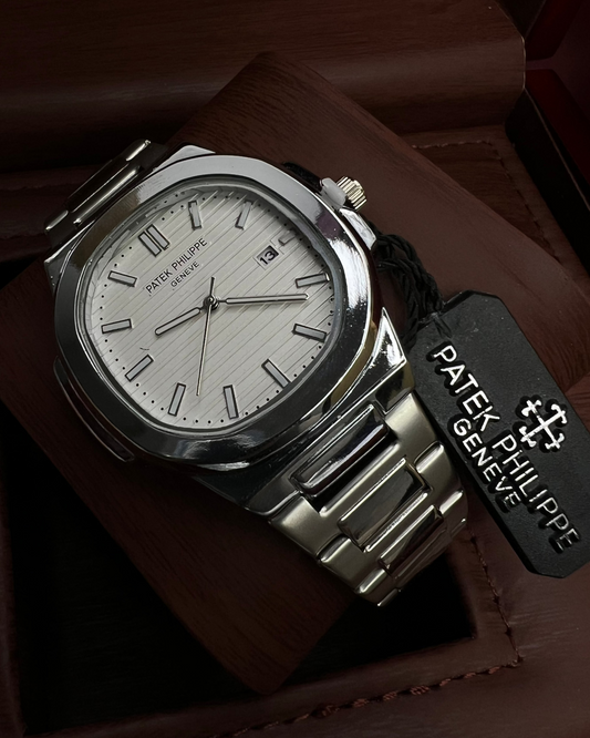 Patek Philippe Geneve Chain Watch Master Copy – White Dial Edition